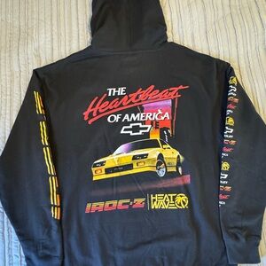 NWT Black Heatwave “ heartbeat of America “ Hoodie for Men